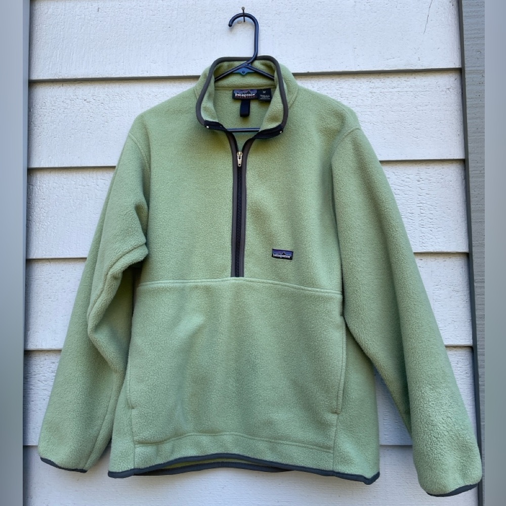 Patagonia Synchilla Half-Zip Pullover Fleece, Men’s Medium, Sage Green
